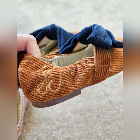 Girls Sam Edelman Felicity Corduroy Mary Jane Flats Bow 13 - Picture 4 of 5